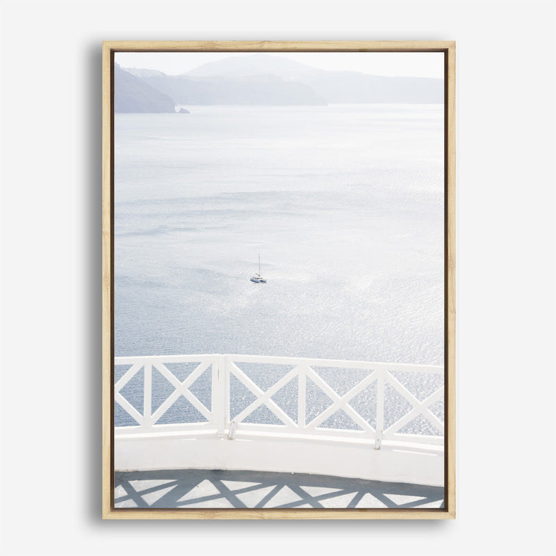 Shop Aegean Sea View Photo Canvas Print a coastal themed photography framed stretched canvas print from The Print Emporium wall artwork collection - Buy Australian made prints for the home and your interior decor space, TPE-1335-CA-35X46-NF