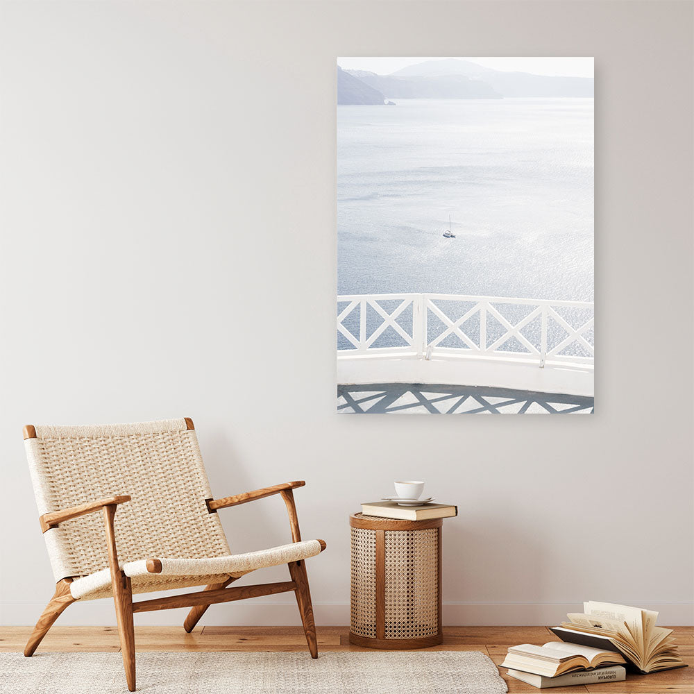 Shop Aegean Sea View Photo Canvas Print a coastal themed photography framed stretched canvas print from The Print Emporium wall artwork collection - Buy Australian made prints for the home and your interior decor space, TPE-1335-CA-35X46-NF