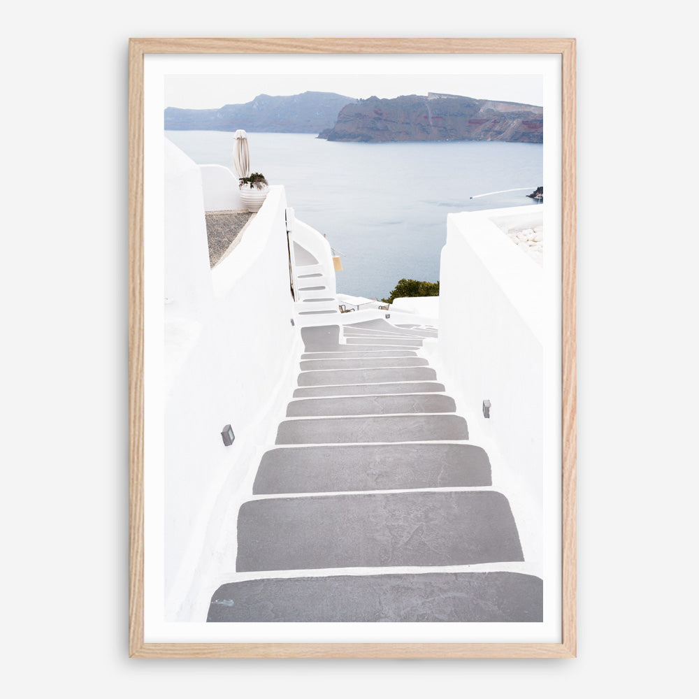 Shop Aegean Steps Photo Art Print a coastal themed photography wall art print from The Print Emporium wall artwork collection - Buy Australian made fine art poster and framed prints for the home and your interior decor, TPE-1342-AP