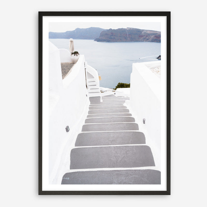 Shop Aegean Steps Photo Art Print a coastal themed photography wall art print from The Print Emporium wall artwork collection - Buy Australian made fine art poster and framed prints for the home and your interior decor, TPE-1342-AP