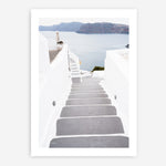 Shop Aegean Steps Photo Art Print a coastal themed photography wall art print from The Print Emporium wall artwork collection - Buy Australian made fine art poster and framed prints for the home and your interior decor, TPE-1342-AP