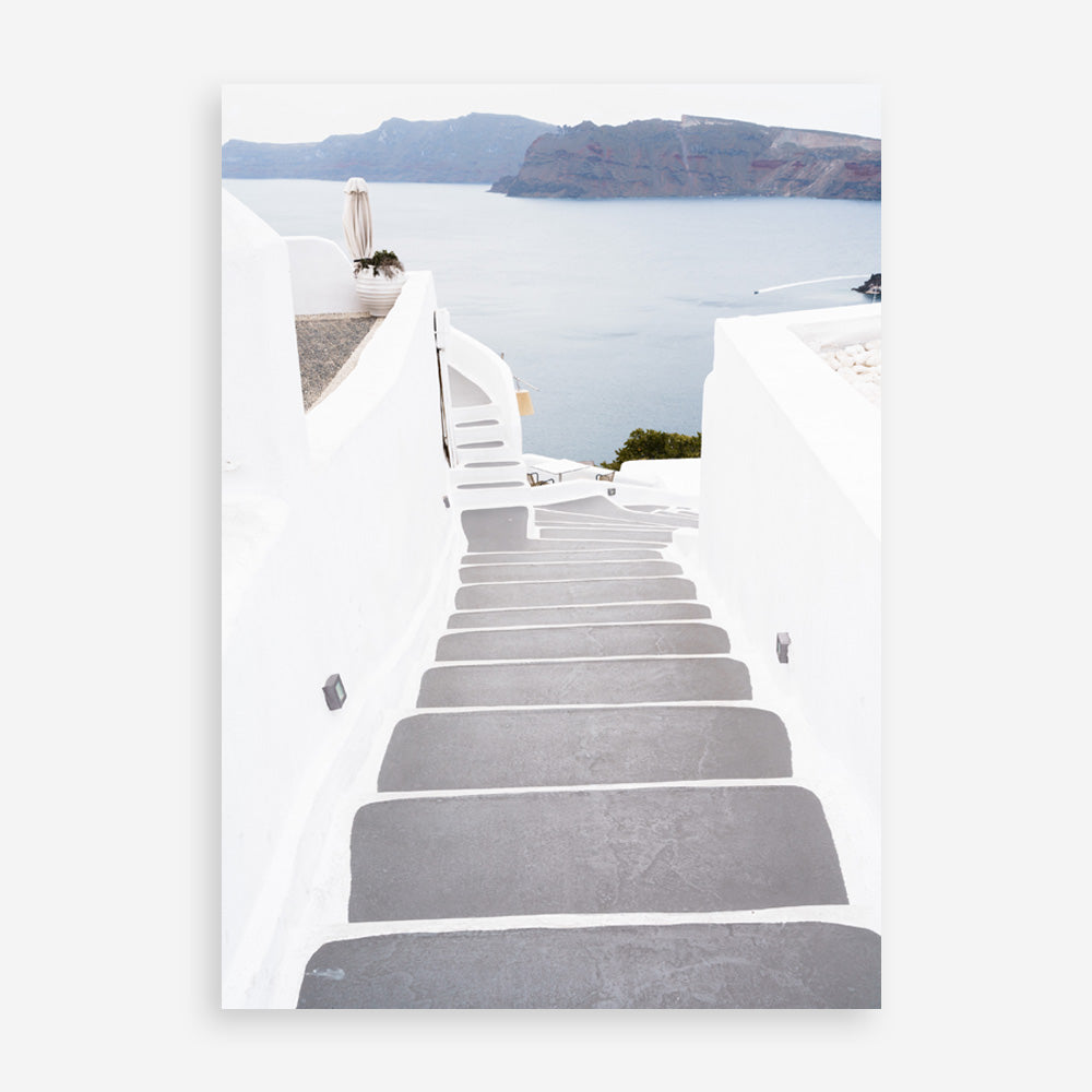 Shop Aegean Steps Photo Art Print a coastal themed photography wall art print from The Print Emporium wall artwork collection - Buy Australian made fine art poster and framed prints for the home and your interior decor, TPE-1342-AP
