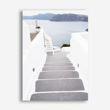 Shop Aegean Steps Photo Canvas Print a coastal themed photography framed stretched canvas print from The Print Emporium wall artwork collection - Buy Australian made prints for the home and your interior decor space, TPE-1342-CA-35X46-NF