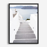 Shop Aegean Steps Photo Canvas Print a coastal themed photography framed stretched canvas print from The Print Emporium wall artwork collection - Buy Australian made prints for the home and your interior decor space, TPE-1342-CA-35X46-NF