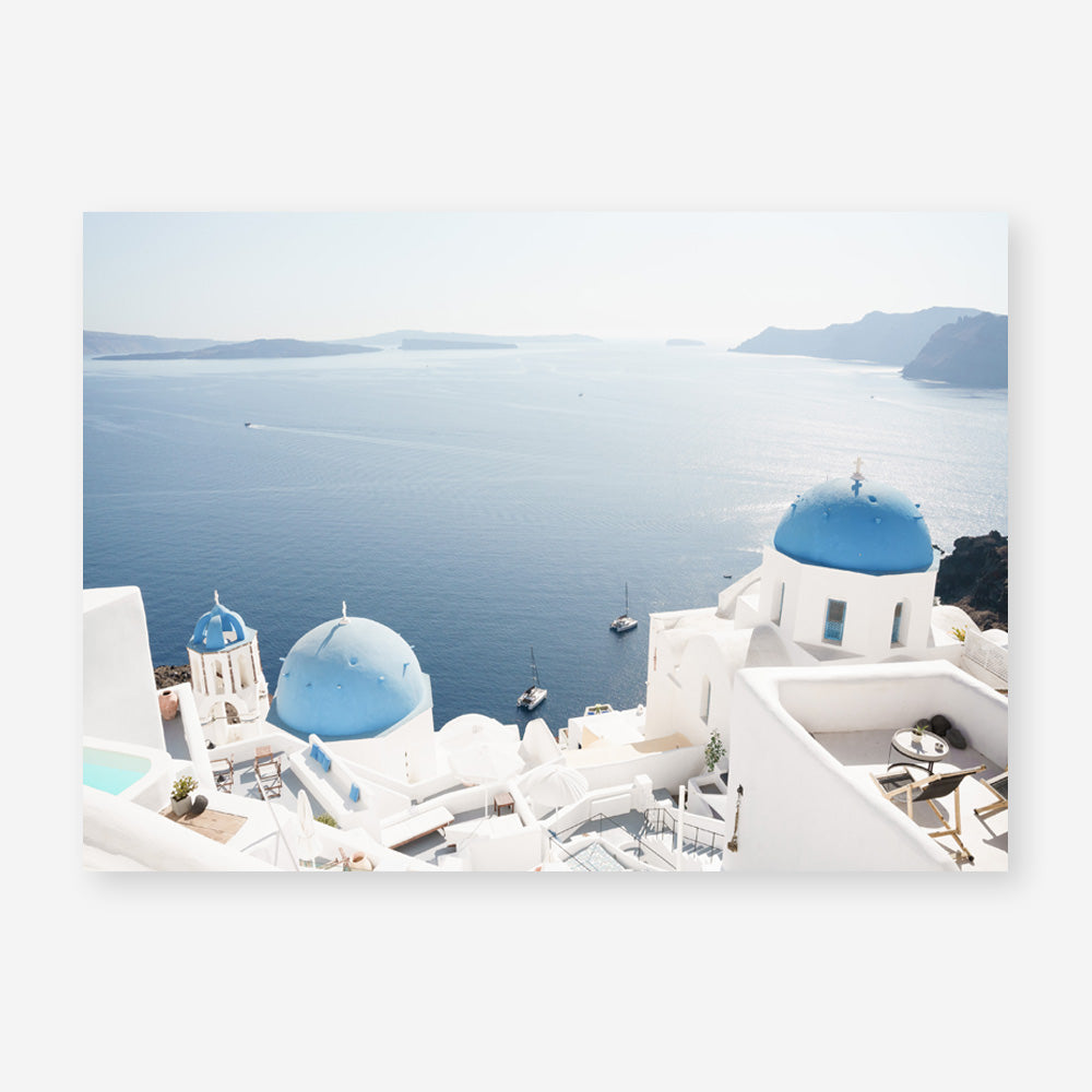 Shop Aegean Vista I Photo Art Print a coastal themed photography wall art print from The Print Emporium wall artwork collection - Buy Australian made fine art poster and framed prints for the home and your interior decor, TPE-1350-AP