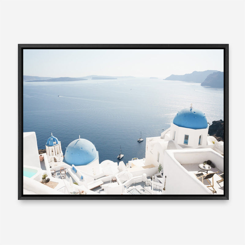 Shop Aegean Vista I Photo Canvas Print a coastal themed photography framed stretched canvas print from The Print Emporium wall artwork collection - Buy Australian made prints for the home and your interior decor space, TPE-1350-CA-35X46-NF