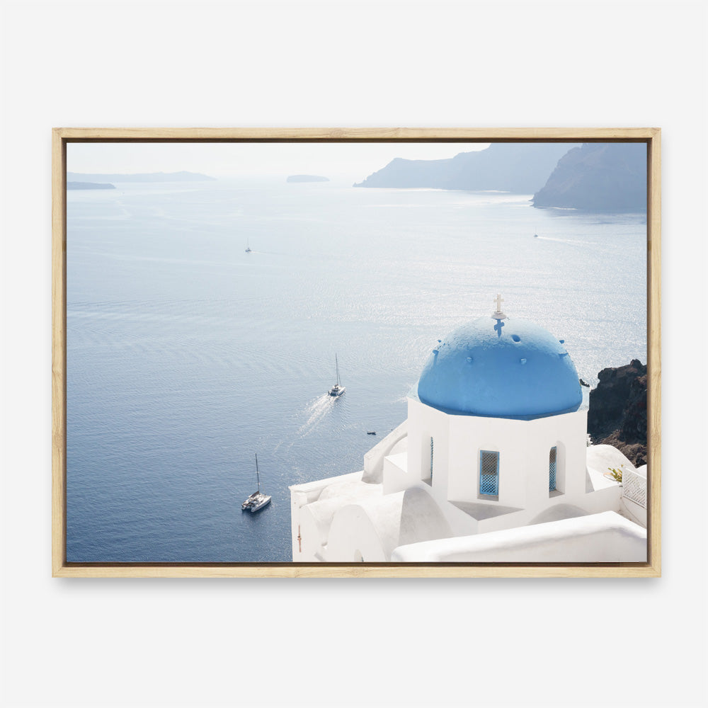 Shop Aegean Vista II Photo Canvas Print a coastal themed photography framed stretched canvas print from The Print Emporium wall artwork collection - Buy Australian made prints for the home and your interior decor space, TPE-1351-CA-35X46-NF