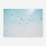 Shop Aerial Surfers I Photo Art Print a coastal themed photography wall art print from The Print Emporium wall artwork collection - Buy Australian made fine art poster and framed prints for the home and your interior decor, TPE-1232-AP