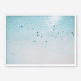 Shop Aerial Surfers I Photo Art Print a coastal themed photography wall art print from The Print Emporium wall artwork collection - Buy Australian made fine art poster and framed prints for the home and your interior decor, TPE-1232-AP