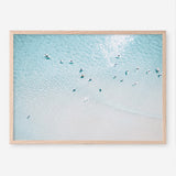 Shop Aerial Surfers I Photo Art Print a coastal themed photography wall art print from The Print Emporium wall artwork collection - Buy Australian made fine art poster and framed prints for the home and your interior decor, TPE-1232-AP