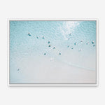 Shop Aerial Surfers I Photo Canvas Print a coastal themed photography framed stretched canvas print from The Print Emporium wall artwork collection - Buy Australian made prints for the home and your interior decor space, TPE-1232-CA-35X46-NF