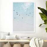 Shop Aerial Surfers II Photo Art Print a coastal themed photography wall art print from The Print Emporium wall artwork collection - Buy Australian made fine art poster and framed prints for the home and your interior decor, TPE-1233-AP