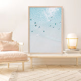 Shop Aerial Surfers II Photo Art Print a coastal themed photography wall art print from The Print Emporium wall artwork collection - Buy Australian made fine art poster and framed prints for the home and your interior decor, TPE-1233-AP