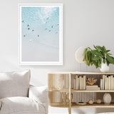 Shop Aerial Surfers II Photo Art Print a coastal themed photography wall art print from The Print Emporium wall artwork collection - Buy Australian made fine art poster and framed prints for the home and your interior decor, TPE-1233-AP