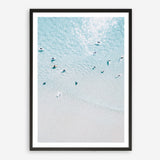 Shop Aerial Surfers II Photo Art Print a coastal themed photography wall art print from The Print Emporium wall artwork collection - Buy Australian made fine art poster and framed prints for the home and your interior decor, TPE-1233-AP