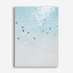 Shop Aerial Surfers II Photo Canvas Print a coastal themed photography framed stretched canvas print from The Print Emporium wall artwork collection - Buy Australian made prints for the home and your interior decor space, TPE-1233-CA-35X46-NF