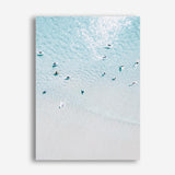 Shop Aerial Surfers II Photo Canvas Print a coastal themed photography framed stretched canvas print from The Print Emporium wall artwork collection - Buy Australian made prints for the home and your interior decor space, TPE-1233-CA-35X46-NF