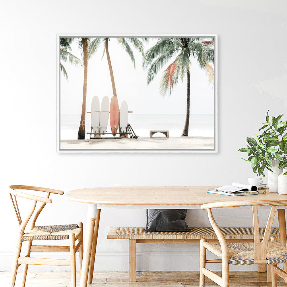 Shop Aloha Surf Photo Canvas Print a coastal themed photography framed stretched canvas print from The Print Emporium wall artwork collection - Buy Australian made prints for the home and your interior decor space, TPE-1270-CA-35X46-NF
