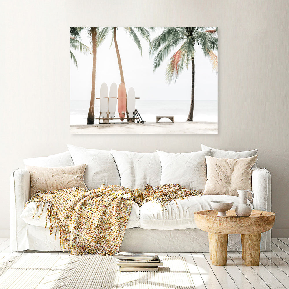 Shop Aloha Surf Photo Canvas Print a coastal themed photography framed stretched canvas print from The Print Emporium wall artwork collection - Buy Australian made prints for the home and your interior decor space, TPE-1270-CA-35X46-NF