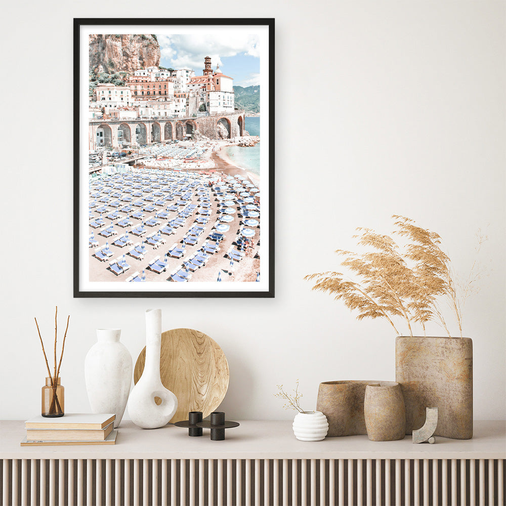 Shop Amalfi I Photo Art Print a coastal themed photography wall art print from The Print Emporium wall artwork collection - Buy Australian made fine art poster and framed prints for the home and your interior decor, TPE-510-AP