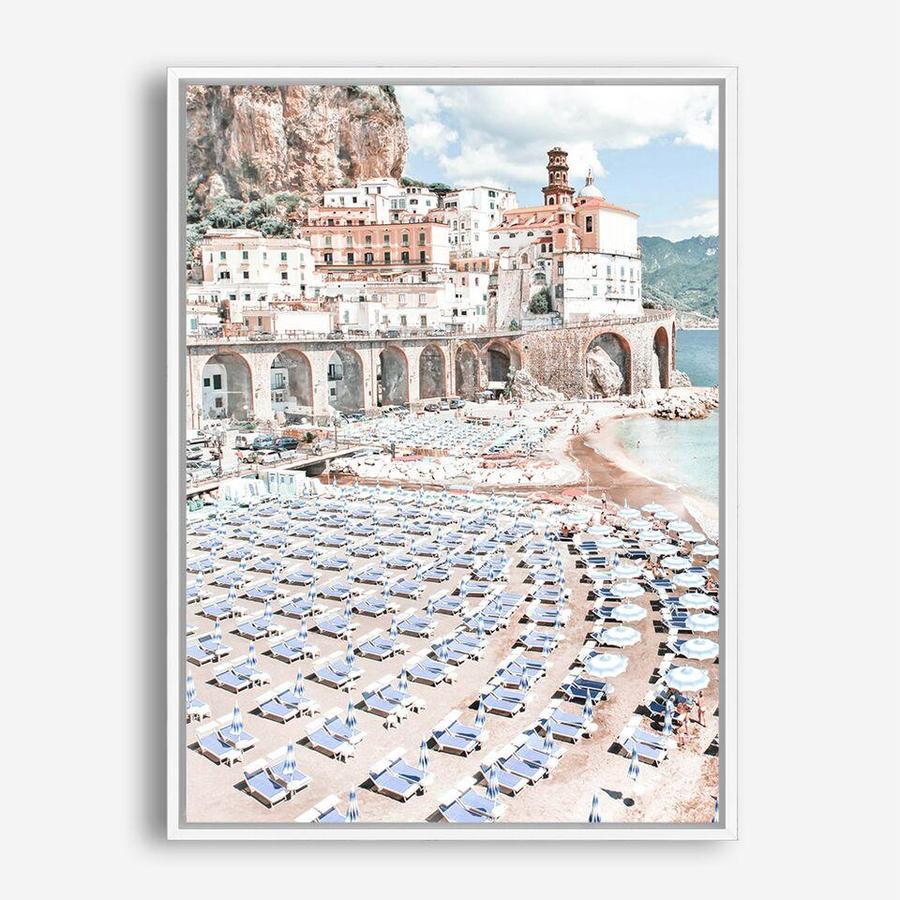 Shop Amalfi I Photo Canvas Print a coastal themed photography framed stretched canvas print from The Print Emporium wall artwork collection - Buy Australian made prints for the home and your interior decor space, TPE-510-CA-35X46-NF