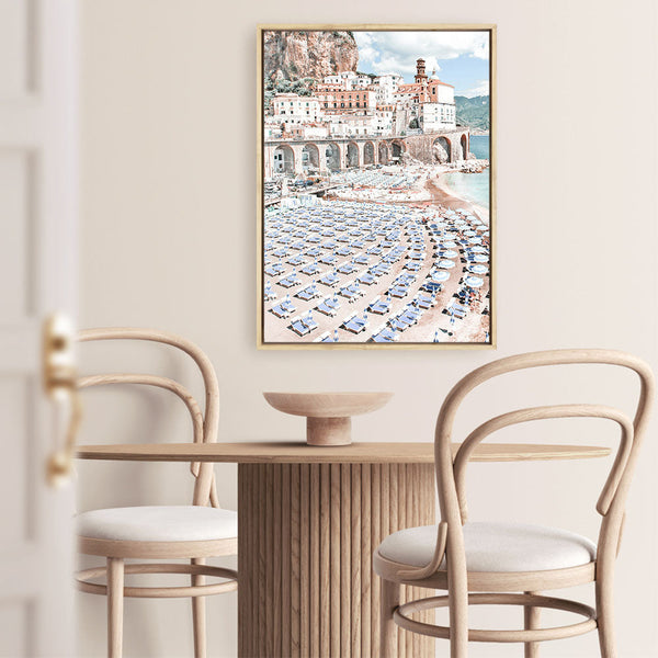 Shop Amalfi I Photo Canvas Print a coastal themed photography framed stretched canvas print from The Print Emporium wall artwork collection - Buy Australian made prints for the home and your interior decor space, TPE-510-CA-35X46-NF
