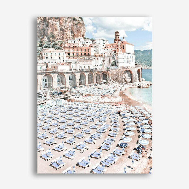 Shop Amalfi I Photo Canvas Print a coastal themed photography framed stretched canvas print from The Print Emporium wall artwork collection - Buy Australian made prints for the home and your interior decor space, TPE-510-CA-35X46-NF