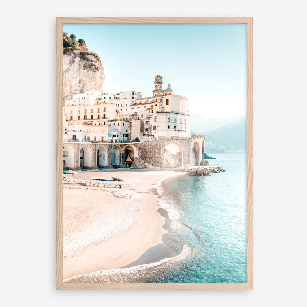 Shop Amalfi Village I Photo Art Print a coastal themed photography wall art print from The Print Emporium wall artwork collection - Buy Australian made fine art poster and framed prints for the home and your interior decor, TPE-1257-AP