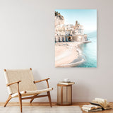 Shop Amalfi Village I Photo Canvas Print a coastal themed photography framed stretched canvas print from The Print Emporium wall artwork collection - Buy Australian made prints for the home and your interior decor space, TPE-1257-CA-35X46-NF