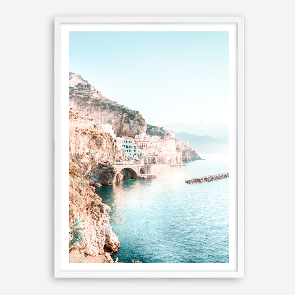 Shop Amalfi Village II Photo Art Print a coastal themed photography wall art print from The Print Emporium wall artwork collection - Buy Australian made fine art poster and framed prints for the home and your interior decor, TPE-1258-AP