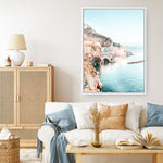 Shop Amalfi Village II Photo Canvas Print a coastal themed photography framed stretched canvas print from The Print Emporium wall artwork collection - Buy Australian made prints for the home and your interior decor space, TPE-1258-CA-35X46-NF