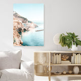 Shop Amalfi Village II Photo Canvas Print a coastal themed photography framed stretched canvas print from The Print Emporium wall artwork collection - Buy Australian made prints for the home and your interior decor space, TPE-1258-CA-35X46-NF