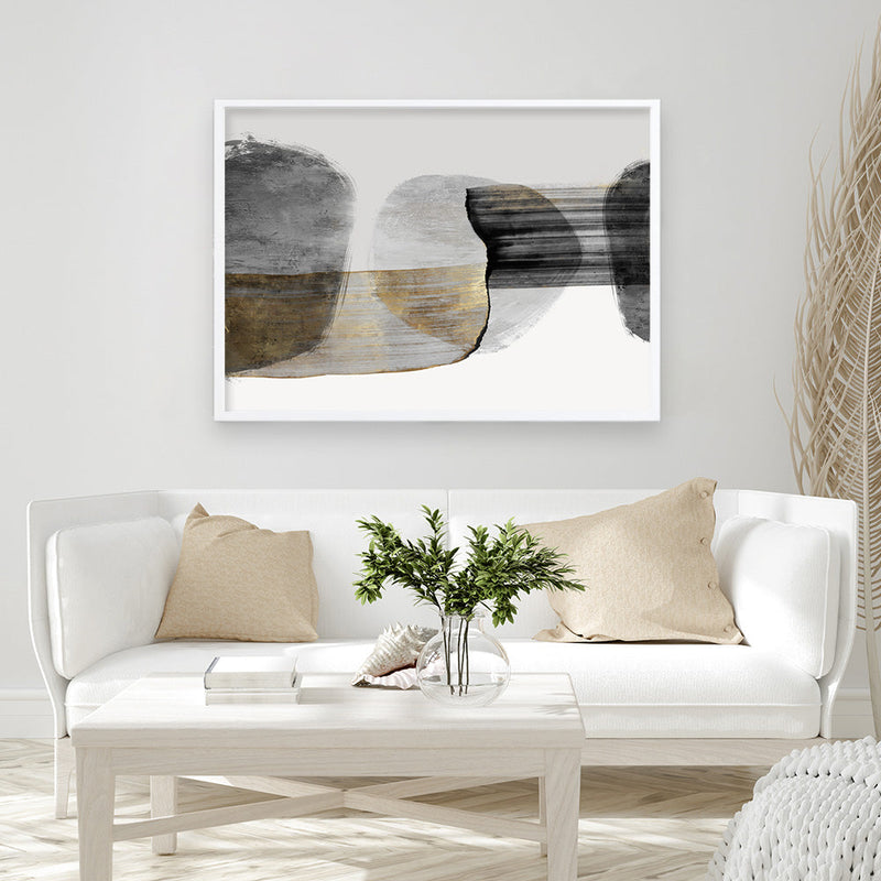 Shop Anchored Motion II Art Print a painted abstract themed wall art print from The Print Emporium wall artwork collection - Buy Australian made fine art painting style poster and framed prints for the home and your interior decor room, TPE-PC-PG996-AP