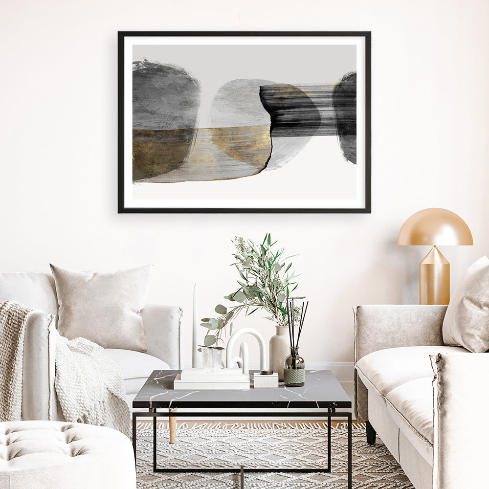 Shop Anchored Motion II Art Print a painted abstract themed wall art print from The Print Emporium wall artwork collection - Buy Australian made fine art painting style poster and framed prints for the home and your interior decor room, TPE-PC-PG996-AP