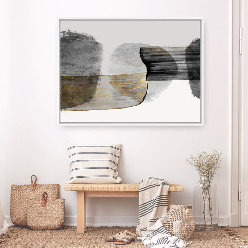 Shop Anchored Motion II Canvas Print a painted abstract themed framed canvas wall art print from The Print Emporium artwork collection - Buy Australian made fine art painting style stretched canvas prints for the home and your interior decor space, TPE-PC-PG996-CA-35X46-NF