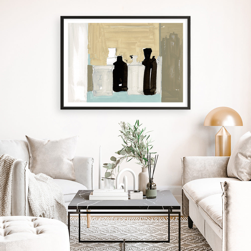 Shop Antique Clay Urns I Art Print a painted abstract themed wall art print from The Print Emporium wall artwork collection - Buy Australian made fine art painting style poster and framed prints for the home and your interior decor room, TPE-PC-WZ362-AP