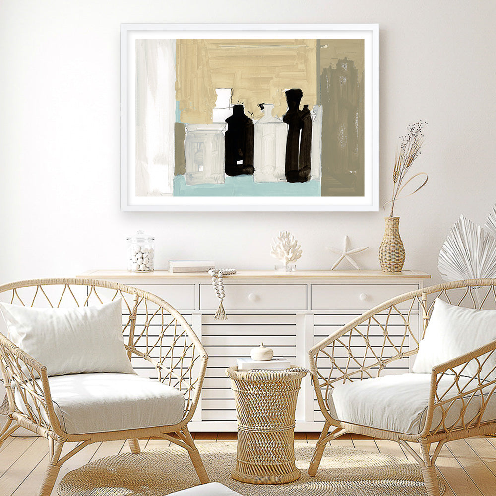 Shop Antique Clay Urns I Art Print a painted abstract themed wall art print from The Print Emporium wall artwork collection - Buy Australian made fine art painting style poster and framed prints for the home and your interior decor room, TPE-PC-WZ362-AP