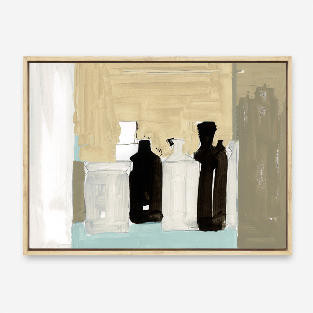Shop Antique Clay Urns I Canvas Print a painted abstract themed framed canvas wall art print from The Print Emporium artwork collection - Buy Australian made fine art painting style stretched canvas prints for the home and your interior decor space, TPE-PC-WZ362-CA-35X46-NF