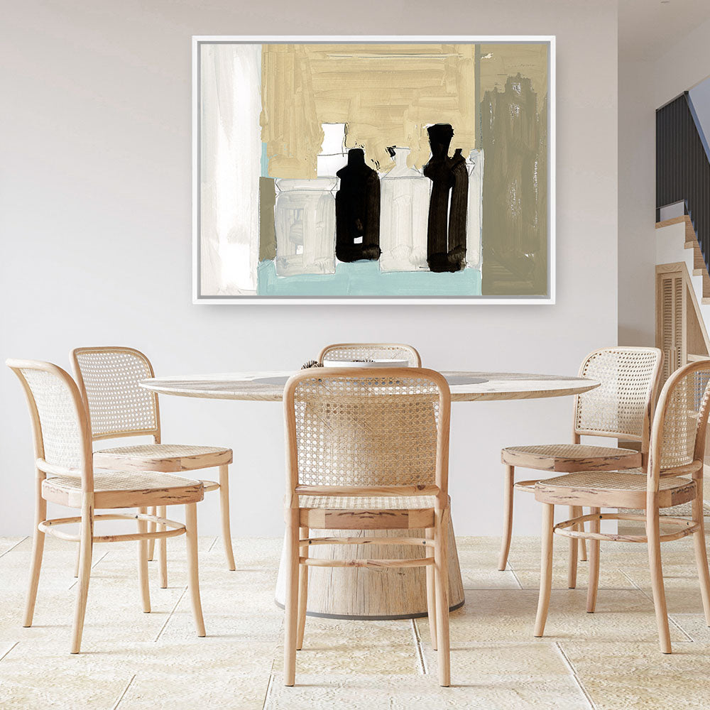 Shop Antique Clay Urns I Canvas Print a painted abstract themed framed canvas wall art print from The Print Emporium artwork collection - Buy Australian made fine art painting style stretched canvas prints for the home and your interior decor space, TPE-PC-WZ362-CA-35X46-NF