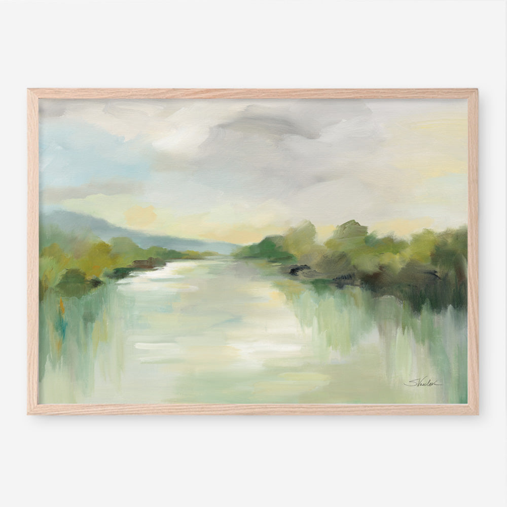 Shop April River Art Print a painted abstract themed wall art print from The Print Emporium wall artwork collection - Buy Australian made fine art painting style poster and framed prints for the home and your interior decor room, TPE-WA-70140-AP