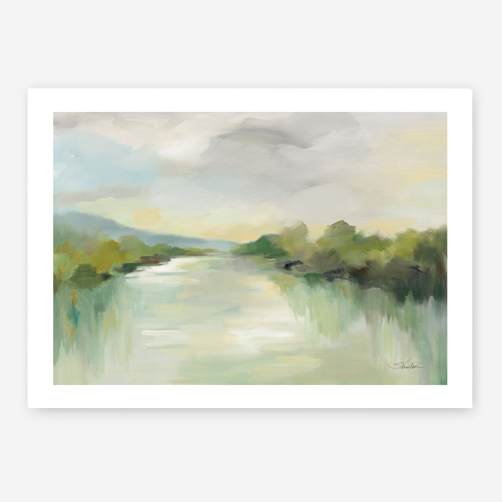 Shop April River Art Print a painted abstract themed wall art print from The Print Emporium wall artwork collection - Buy Australian made fine art painting style poster and framed prints for the home and your interior decor room, TPE-WA-70140-AP