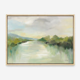 Shop April River Canvas Print a painted style framed canvas wall art print from The Print Emporium artwork collection - Buy Australian made fine art painting style stretched canvas prints for the home and your interior decor space, TPE-WA-70140-CA-35X46-NF