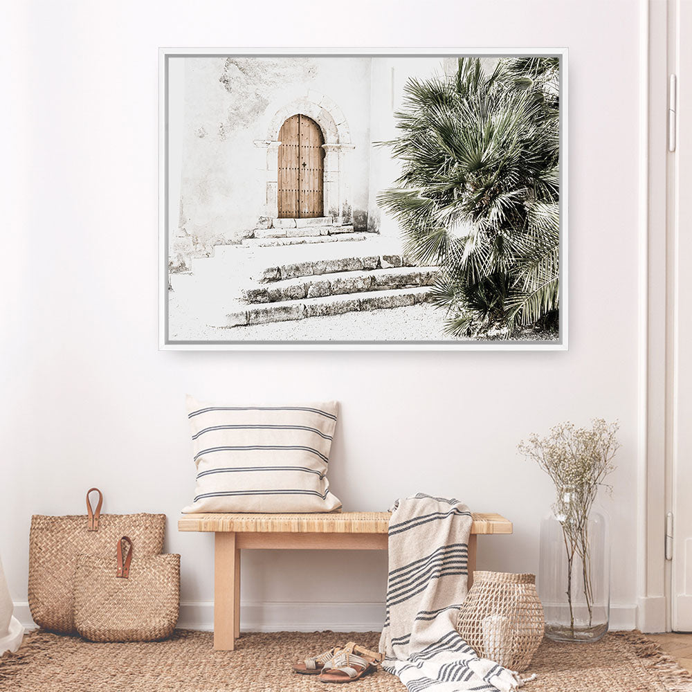 Shop Arched Doorway Photo Canvas Print a coastal themed photography framed stretched canvas print from The Print Emporium wall artwork collection - Buy Australian made prints for the home and your interior decor space, TPE-1083-CA-35X46-NF