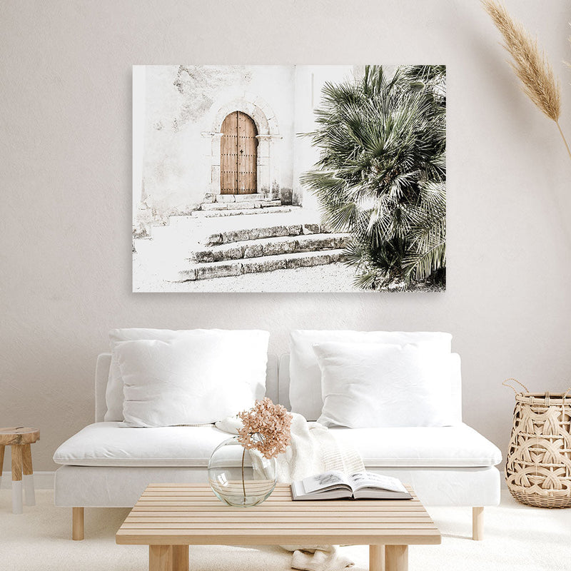 Shop Arched Doorway Photo Canvas Print a coastal themed photography framed stretched canvas print from The Print Emporium wall artwork collection - Buy Australian made prints for the home and your interior decor space, TPE-1083-CA-35X46-NF