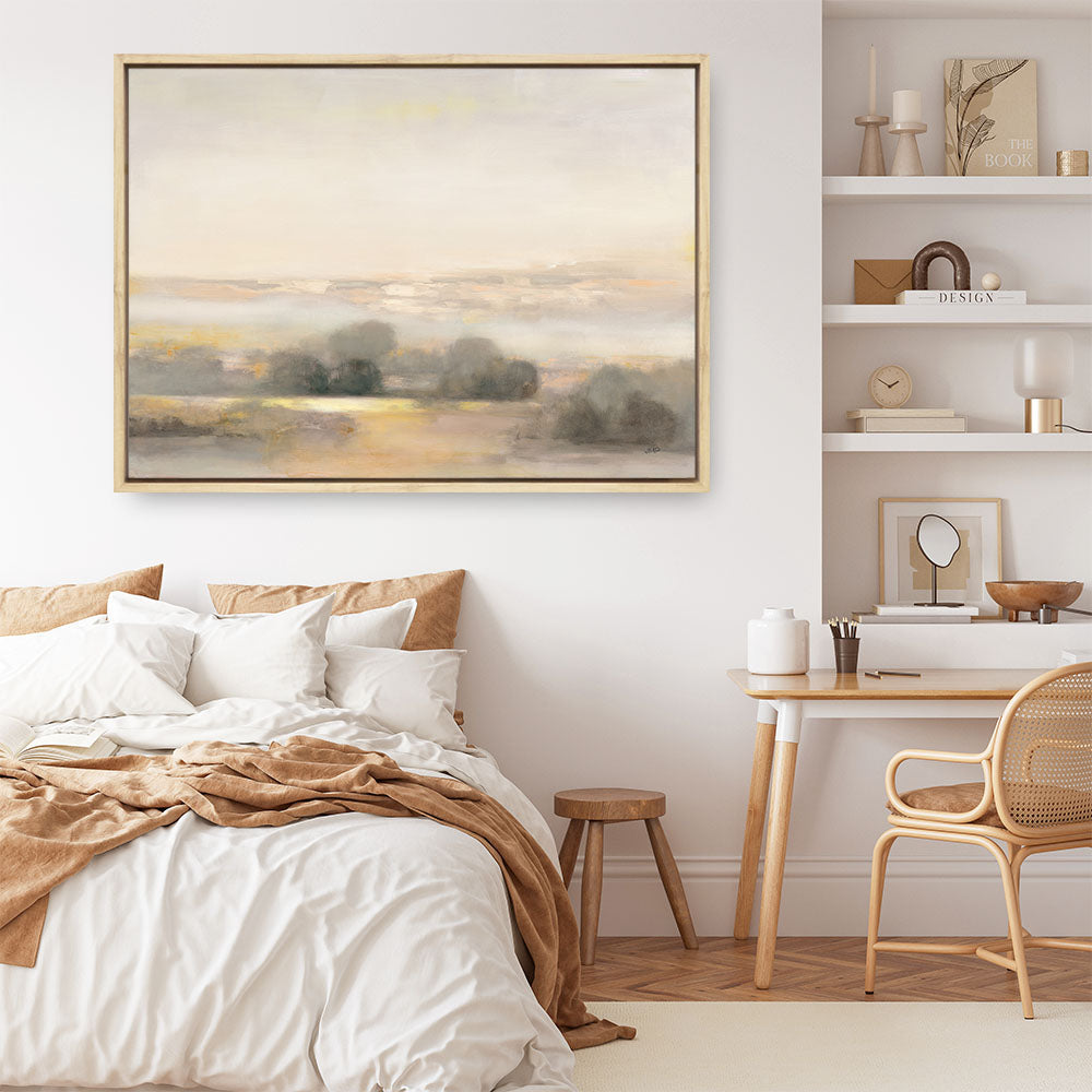 Shop Atmospheric Neutral Canvas Print a painted abstract themed framed canvas wall art print from The Print Emporium artwork collection - Buy Australian made fine art painting style stretched canvas prints for the home and your interior decor space, TPE-WA-74457-CA-35X46-NF