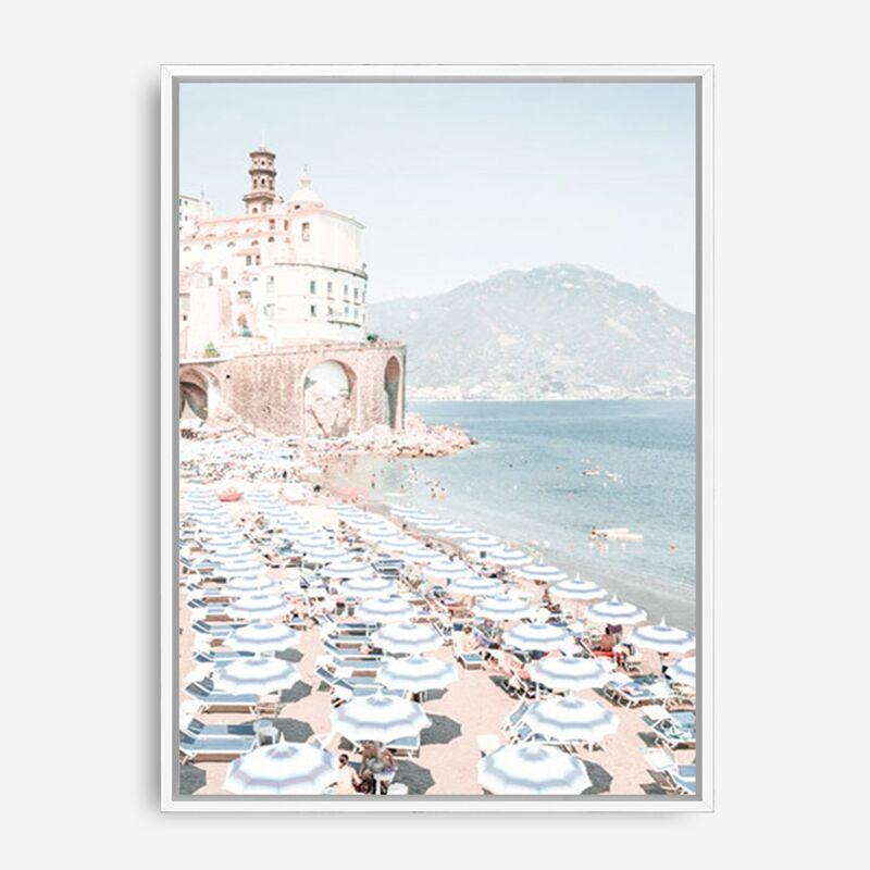 Shop Atrani Photo Canvas Print a coastal themed photography framed stretched canvas print from The Print Emporium wall artwork collection - Buy Australian made prints for the home and your interior decor space, TPE-501-CA-35X46-NF