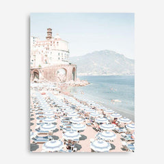 Shop Atrani Photo Canvas Print a coastal themed photography framed stretched canvas print from The Print Emporium wall artwork collection - Buy Australian made prints for the home and your interior decor space, TPE-501-CA-35X46-NF
