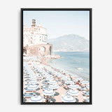 Shop Atrani Photo Canvas Print a coastal themed photography framed stretched canvas print from The Print Emporium wall artwork collection - Buy Australian made prints for the home and your interior decor space, TPE-501-CA-35X46-NF