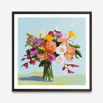 Shop August Blooms (Square) Art Print a floral themed painted wall art print from The Print Emporium wall artwork collection - Buy Australian made fine art painting style poster and framed prints for the home and your interior decor room