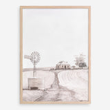 Shop Australian Farm I Art Print a painted style wall art print from The Print Emporium wall artwork collection - Buy Australian made fine art painting style poster and framed prints for the home and your interior decor room, TPE-929-AP